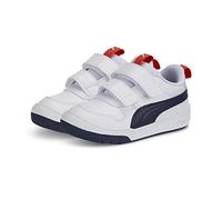 PUMA Multiflex SL V Inf, Zapatillas Unisex niños, White Peacoat Red, 23 EU
