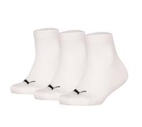 Puma Niños Calcetines de Cuarto,3er Paquete - Lisos Cuartos 3P,Logos,Monocromo