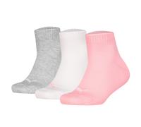 Puma Niños Calcetines de Cuarto,3er Paquete - Lisos Cuartos 3P,Logos,Monocromo