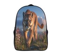 Puma Niños, Niñas Y Adolescentes, Bolsa De Escuela Ligera Para Portátil, Grassland Flores Blue Sky Mochila Informal 16 inch
