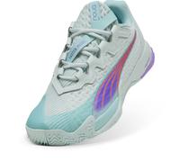 PUMA NOVA Elite Padel Boots Women, Women, Peaceful Azul/Morado Glimmer/Safe Lake, 40.5 40.5