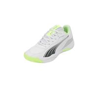 PUMA Nova Smash, Tennis Shoe Unisex Adulto, White-Luminous Blue-Fizzy Apple-Shadow Gray, 39 EU
