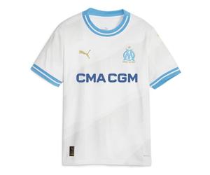PUMA Olympique de Marseille 771283-01 Home Jersey Replica Jr T-Shirt Unisex Kids White Tamaño 152