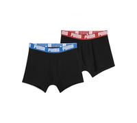PUMA Pack de 2 calzoncillos tipo bóxer para hombre, ropa interior, color: rojo/azul, talla: XL