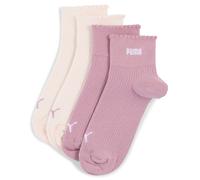 PUMA Pack de 2 pares de calcetines tobilleros para mujer, Accesoiros, Rosa, 35/38 35/38