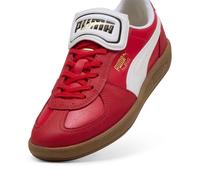 PUMA Palermo Premium Sneakers Unisex, Calzado, Rojo/Warm Blanco, 42.5 42.5