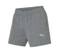 Puma Pantalón corto de chándal para mujer »TeamGOAL Casuals«, de talle medio (gris, M)