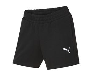 PUMA Pantalón corto de chándal para mujer »TeamGOAL Casuals«, de talle medio (negro, S)