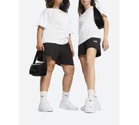 PUMA ESS Small No. 1 Logo 4” Lightweight High-Waist Shorts Pantalones Cortos de Punto, Negro Black, M para Mujer