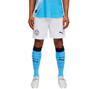 Puma - Pantalón corto Manchester City Primera Equipación 2025-2026, Unisex, White-Team Light Blue, S