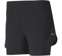 Puma Pantalón corto Run Favourite 2 en 1, para Mujer, Color Negro