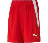 Puma - Pantalón corto teamLIGA Niño, Unisex, Red-White, 128 cm