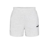 PUMA Shorts de talle alto Essentials Small No. 1 Logo 5''para mujer, Ropa, Gris, XL XL