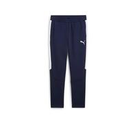 PUMA Pantalón deportivo 'TeamEVvostripe' azul / blanco M azul / blanco