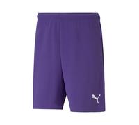 PUMA Pantalón deportivo 'TeamRise' lila oscuro / blanco M lila oscuro / blanco