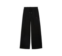 PUMA Pantalones anchos ESSENTIALS ELEVATED. Color Negro