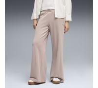 PUMA Pantalones anchos Essentials para mujer, Ropa, Beige, XS