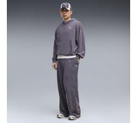 PUMA Pantalones anchos estampados unisex, Ropa, Gris, M