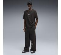 PUMA Pantalones anchos estampados unisex, Ropa, Negro, XL