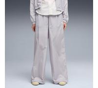 PUMA Pantalones anchos tejidos SPORT. Color Violeta Claro