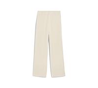 PUMA Pantalones con pernera recta y canalé de terciopelo Essentials Elevated para mujer, Ropa, Blanco, XS XS