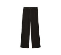 PUMA Pantalones con pernera recta y canalé de terciopelo Essentials Elevated para mujer, Ropa, Negro, XXL XXL
