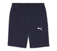 PUMA Pantalones Cortos de Punto Teamgoal Casuals para Hombre, Azul Marino -Blanco, S