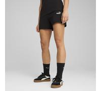 Puma Pantalón corto Essentials Small No. 1 Logo 5'' talle alto Negro Mujer S