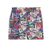 PUMA Pantalones Cortos Holgados y Estampados Sports Legacy 6'' Hombre S, Blue Crystal AOP