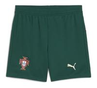 PUMA Pantalones cortos para niños Portugal Home 2025 Juniors, Verde/Almendra, 11-12 años