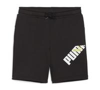 PUMA Power Graphic Shorts TR B Pantalones Cortos de Punto, Unisex Adulto, Negro-Lima Brillo, 152