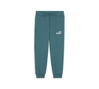 PUMA Pantalones de chándal de frisa ESS con logotipo n.º 1 para niños, Accesoiros, Verde, 2-3Y