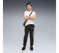 PUMA Pantalones de chándal Essentials con bloques de color juveniles, Ropa, Negro, 11-12Y