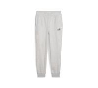 PUMA Pantalones de chándal Essentials con pequeño logo n.º 1 para mujer, Ropa, Gris, L L