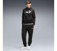 PUMA Pantalones de chándal Essentials con pequeño logo n.º 1 para mujer, Ropa, Negro, XS