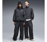 PUMA Pantalones de chándal estampados CLRT de corte holgado unisex, Accesoiros, Gris, XL