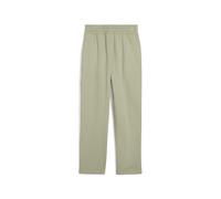 PUMA Pantalones de chándal holgados con cinta Essentials juveniles, Ropa, Verde, 7-8Y 7-8Y