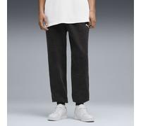 PUMA Pantalones de chándal holgados efecto lavado Essentials Elevated para hombre, Ropa, Negro, L