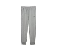 PUMA Pantalones de chándal semiajustados Essentials con Logo n.º 1 Hombre M, Medium Gray Heather