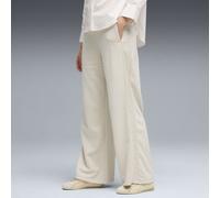PUMA Pantalones de Pernera Ancha y Cintura Alta Her Mujer S, Alpine Snow White