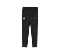 PUMA Pantalones de training Olympique de Marseille juveniles, Ropa, Negro, 11-12Y