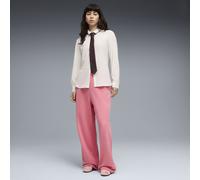 PUMA Pantalones Essentials Graphics Bedazzled de corte holgado para mujer, Accesoiros, Rosa, M M