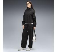 PUMA Pantalones holgados de pernera ancha HER para mujer, Ropa, Negro, L