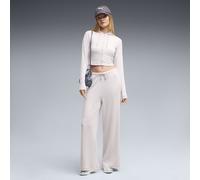 PUMA Pantalones holgados Essentials Wide Leg para mujer, Accesoiros, Rosa, XS