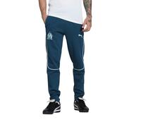 PUMA Pantalones Olympique de Marseille Casuals Hombre M Ocean Tropic Turquoise Surf Blue ┃Pantalones de fútbol ceñidos para Hombre