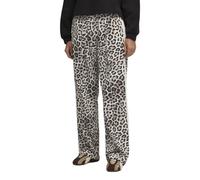 PUMA Pantalones Rectos con Estampado Integral T7 Leo Luxe Mujer XL, Alpine Snow Ice Coffee White Beige