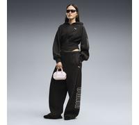 PUMA Pantalones Street Glam Slouchy Bedazzled extragrandes para mujer, Accesoiros, Negro, XL