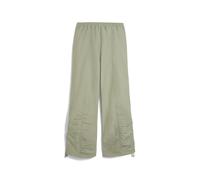 PUMA Pantalones tejidos Wardrobe Essentials Parachute para mujer, Ropa, Verde, XXS XXS