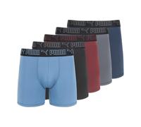Puma Paquete de 5 Calzoncillos Tipo bóxer para Hombre, Azul/Rosa/Negro, Medium
