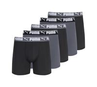 Puma Paquete de 5 Calzoncillos Tipo bóxer para Hombre, Negro/Gris, Small